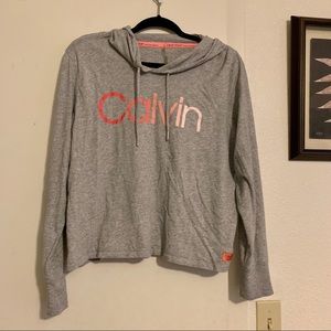 🎉Calvin Klein hooded long-sleeved top
